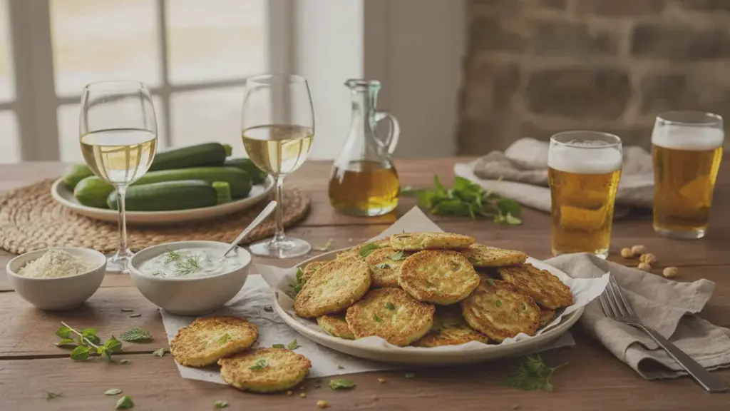 Beignets de courgettes croustillants à la grecque pour vos soirées entre amis