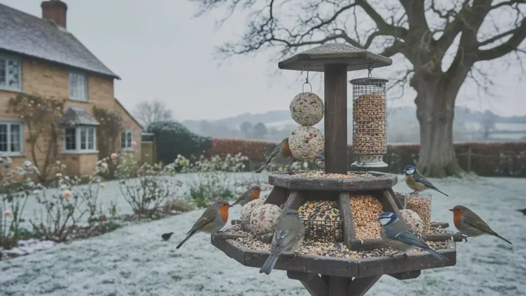 Comment les Anglais nourrissent les oiseaux en hiver : l&rsquo;astuce simple qui nous fait encore défaut