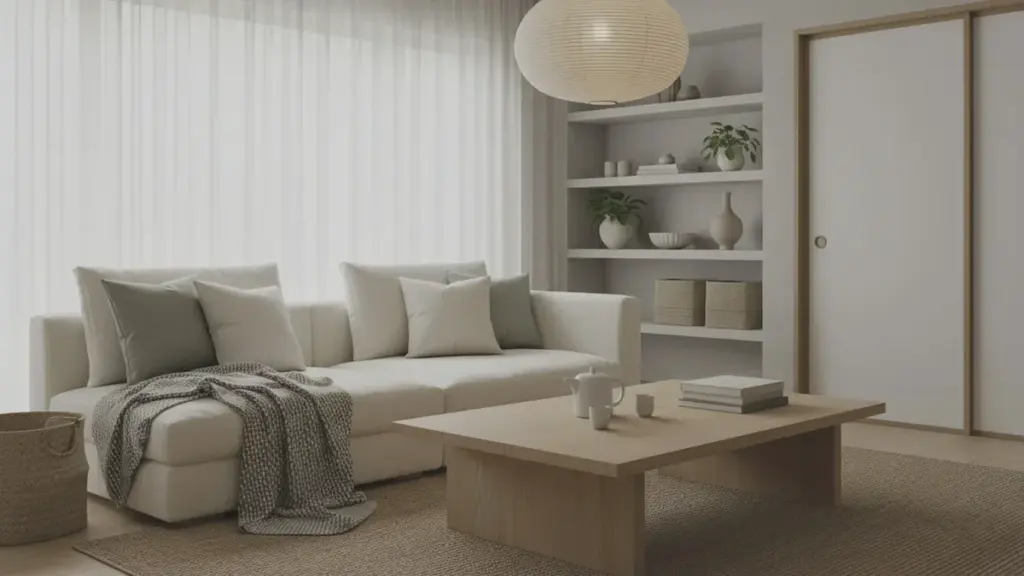 Comment décorer sa maison en style japandi avec des matériaux naturels et des couleurs neutres