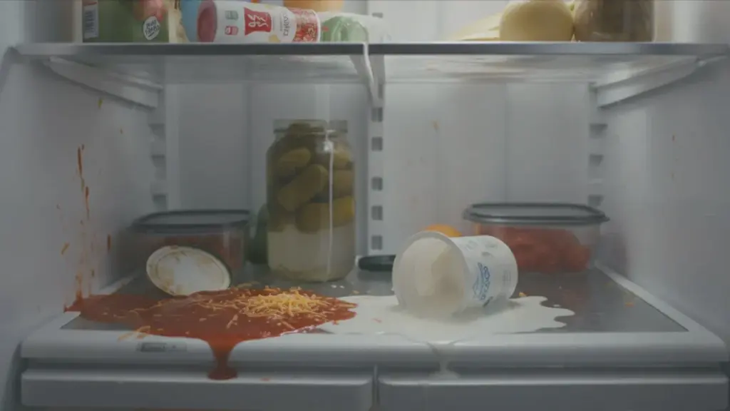 Comment nettoyer le réfrigérateur après un déversement alimentaire sans laisser d&rsquo;odeurs